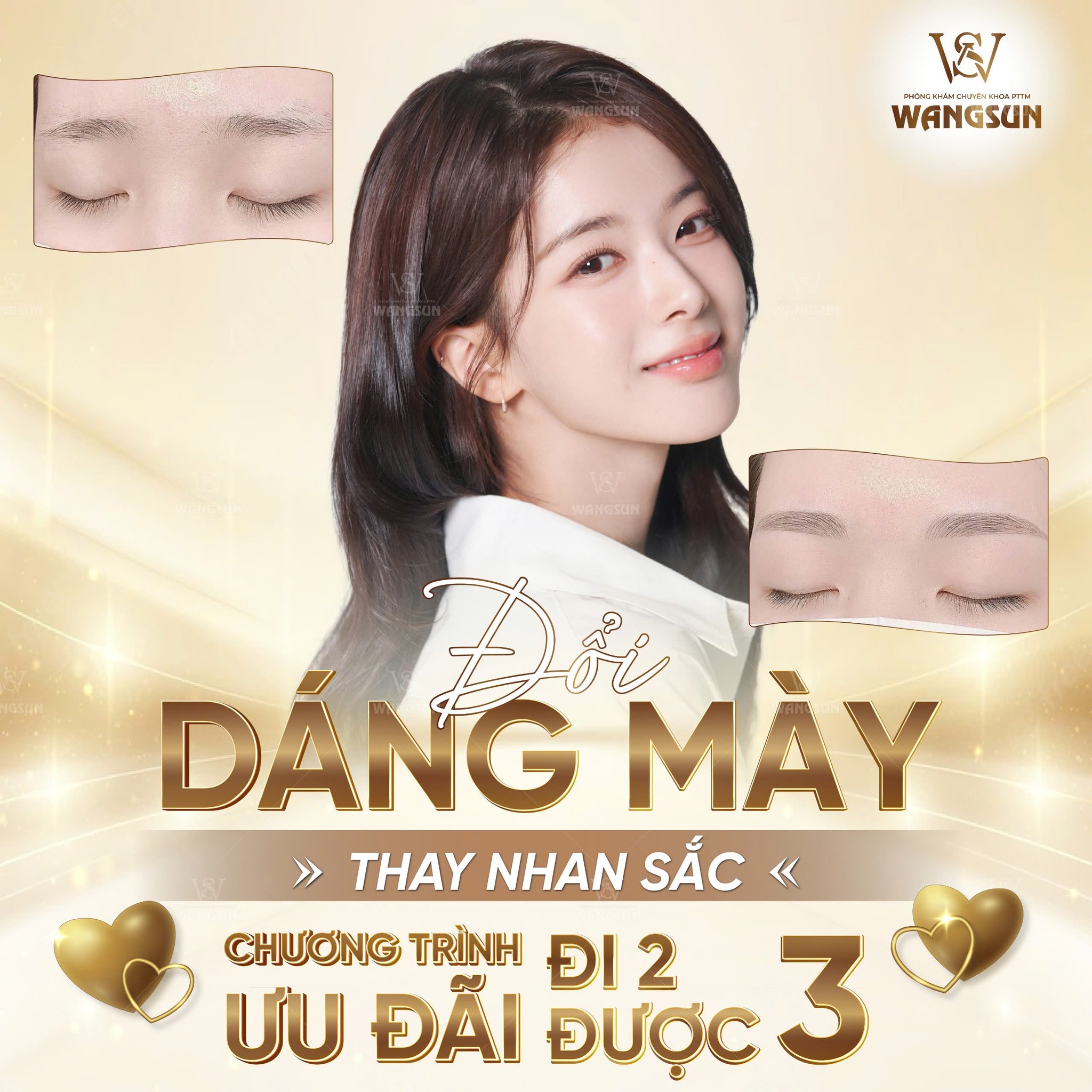 Bí quyết chọn dáng mày hợp khuôn mặt từ chuyên gia WangSun Địa chỉ làm chân mày uy tín