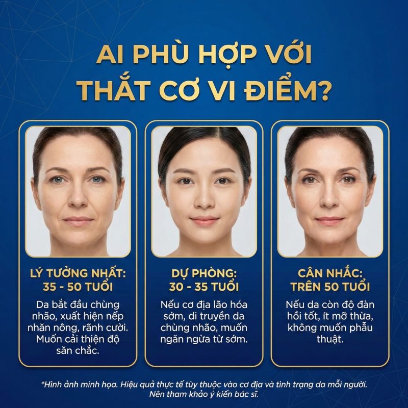 Ai phù hợp với thắt cơ vi điểm