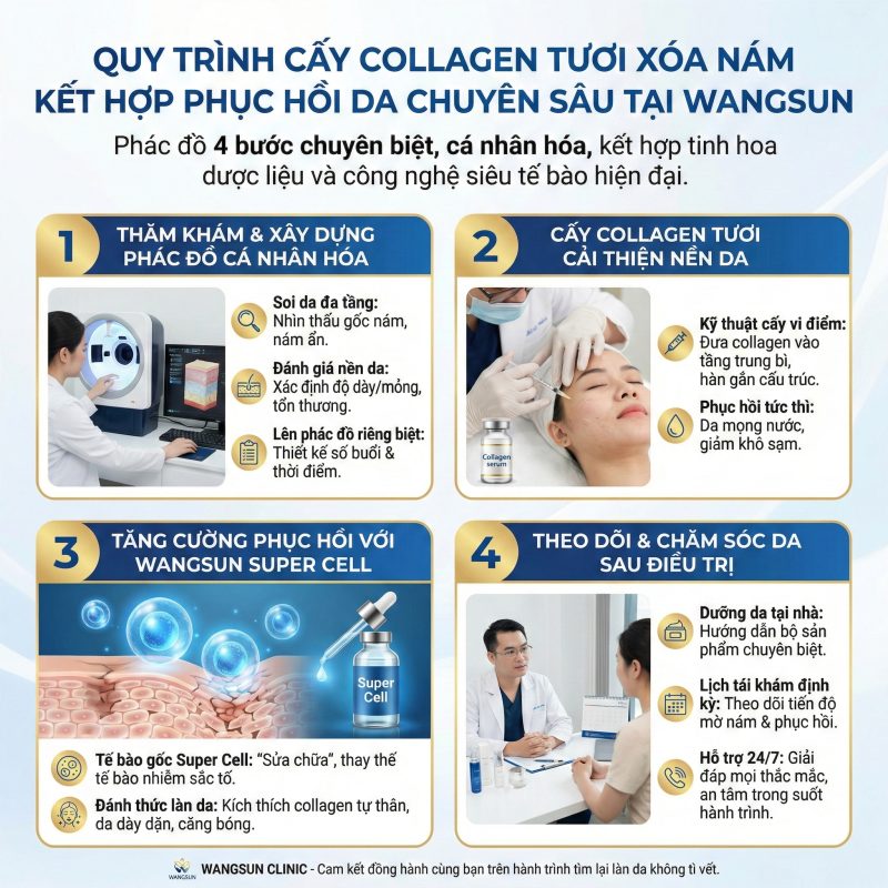 Quy trình cấy collagen tươi