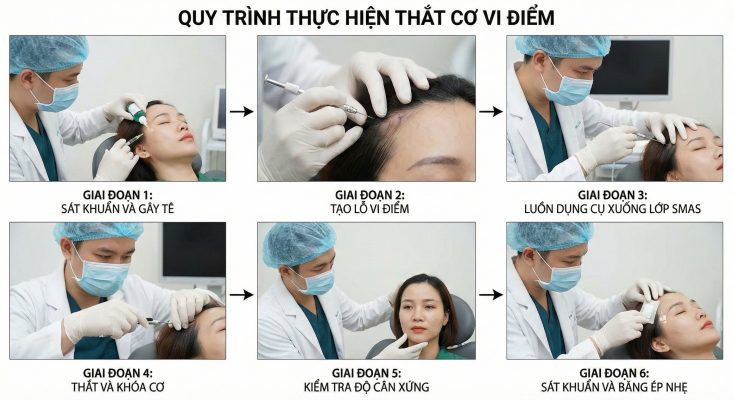 Quy trình thắt cơ vi điểm chuẩn y khoa