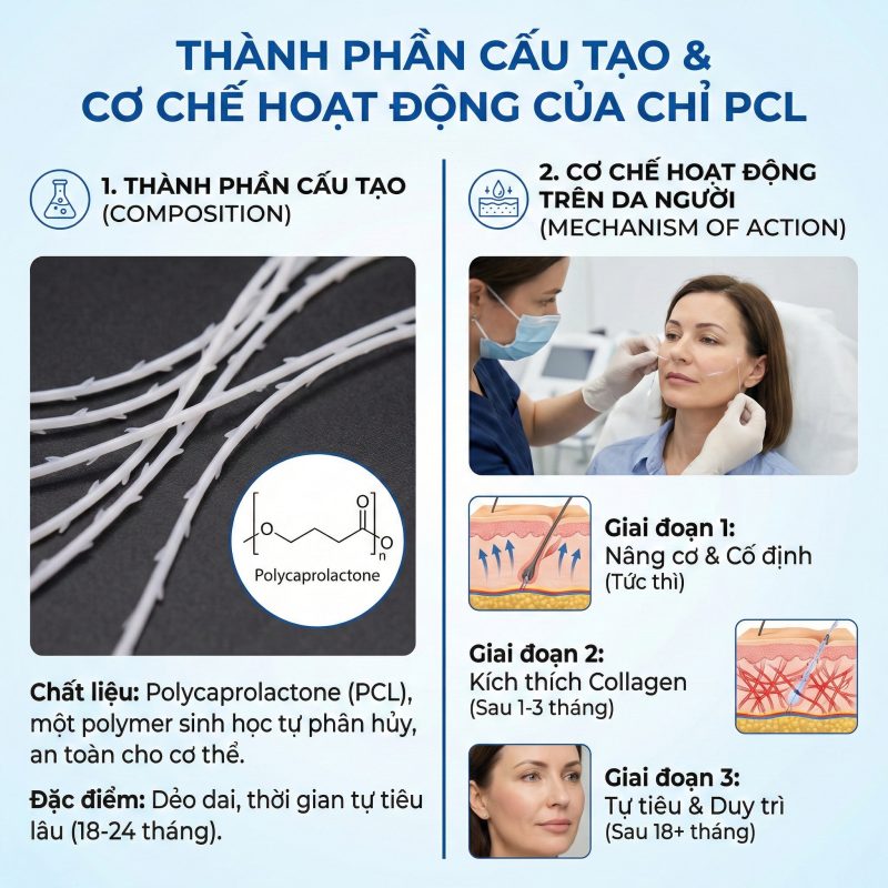 Chỉ PCL Là Gì? Giải Thích Chi Tiết Chỉ PCL Thành phần cấu tạo và cơ chế hoạt động của chỉ PCL