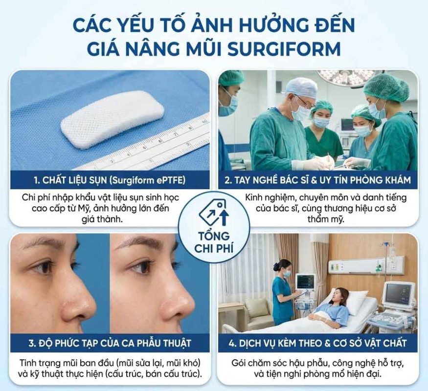 Các yếu tố ảnh hưởng đến giá surgiform