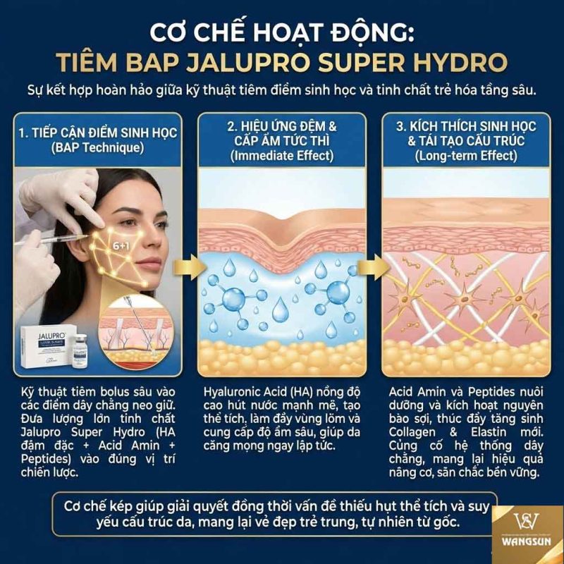 Cơ chế hoạt động của phương pháp tiêm BAP Jalupro Super Hydro