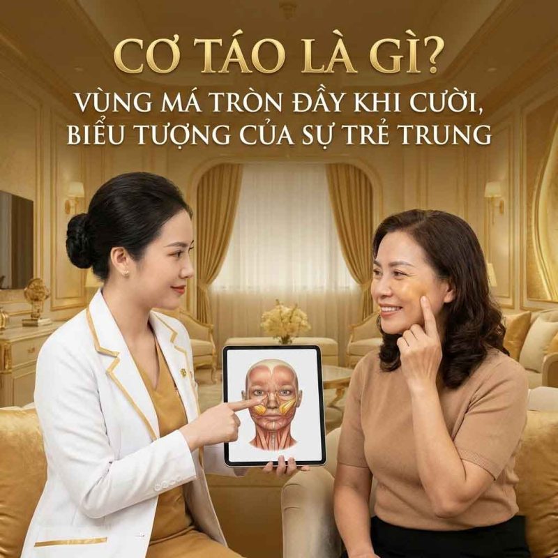 Nâng cơ táo là gì? Giải pháp trẻ hóa vùng má toàn diện Cơ táo là gì
