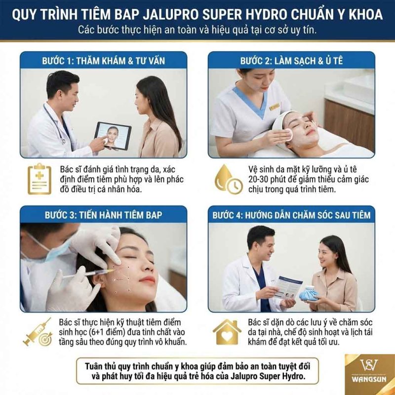 Quy trình tiêm BAP Jalupro Super Hydro chuẩn y khoa