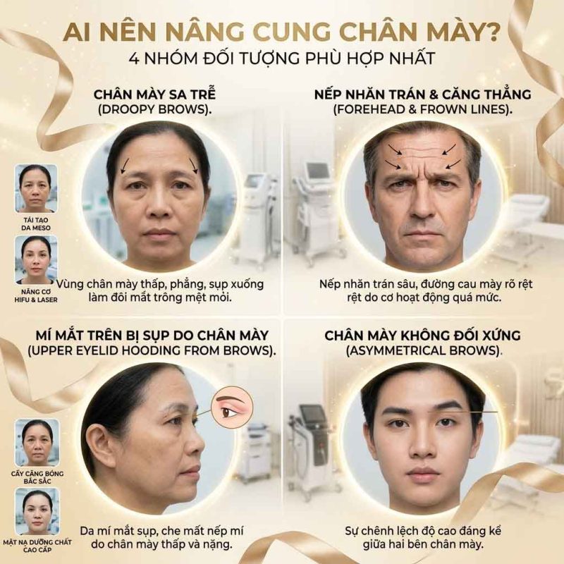 Ai nên nâng cung chân mày