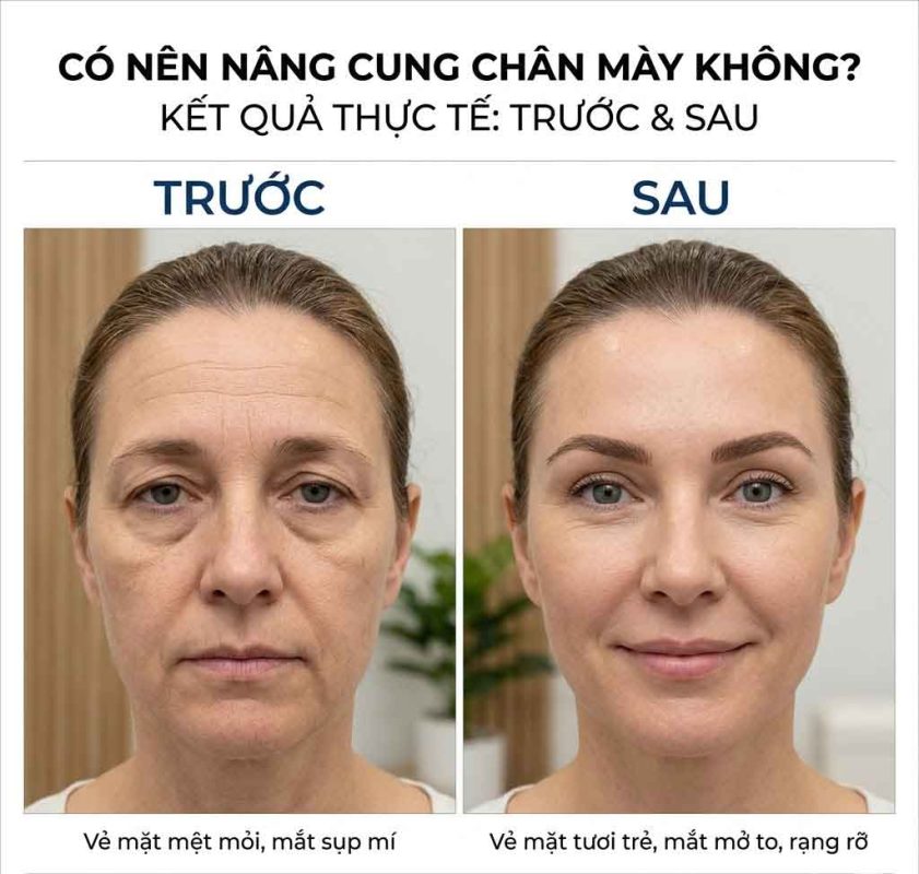 Có nên nâng cung chân mày không