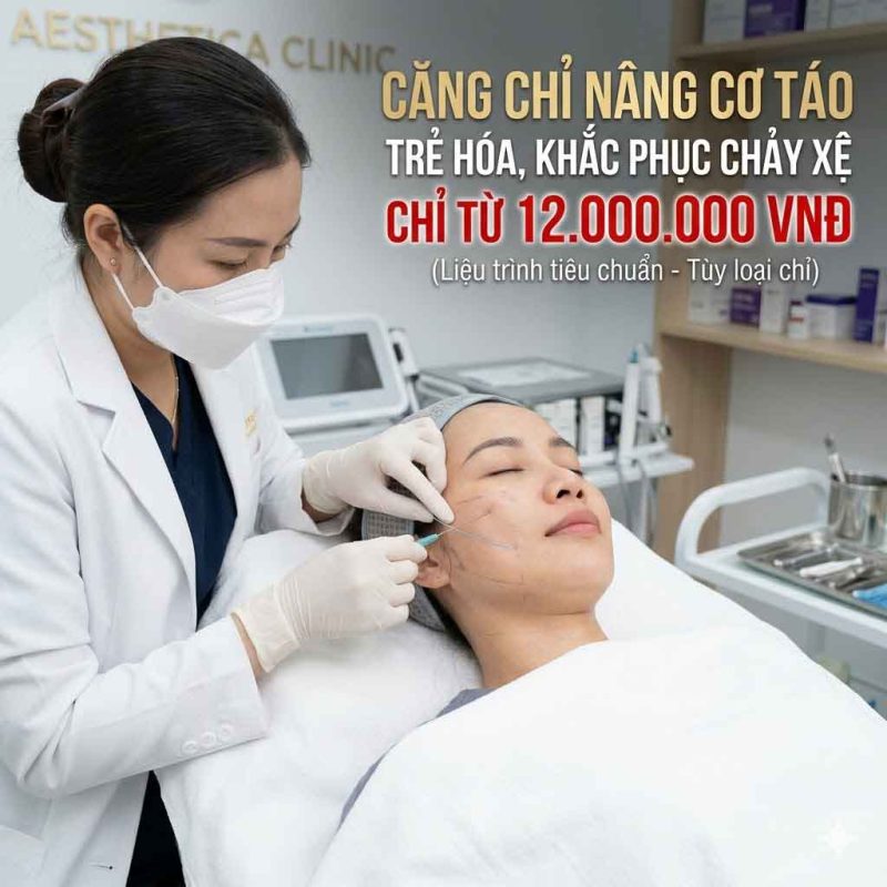 Giá căng chỉ nâng cơ táo