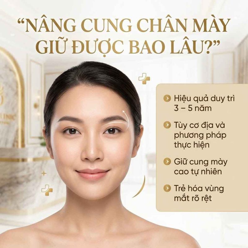 Nâng Cung Chân Mày Bằng Chỉ Là Gì? Nâng cung chân mày giữ được bao lâu