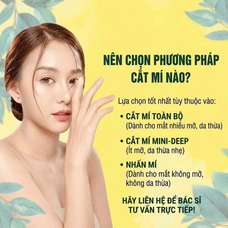 Nên chọn phương pháp cắt mí nào