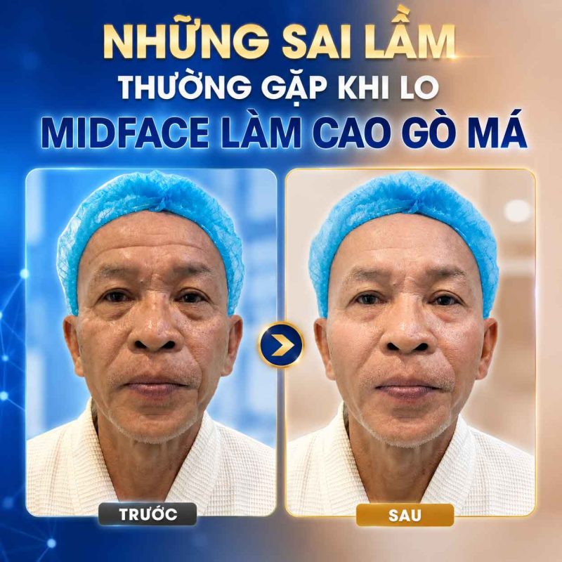 Cấy Midface Có Làm Cao Gò Má Không? Giải Đáp Sự Thật Bạn Cần Biết Những sai lầm thường gặp khi lo midface làm gò má cao