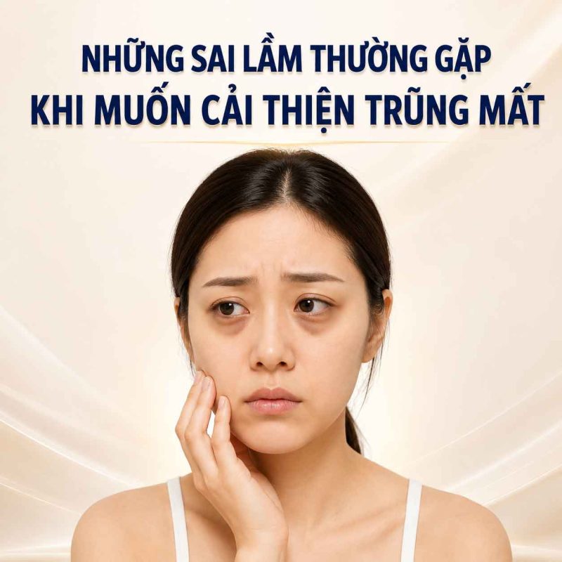 Midface Làm Đầy Trũng Mắt Là Gì? Giải Pháp Trẻ Hóa Vùng Dưới Mắt Hiệu Quả Những sai lầm thường gặp khi muốn cải thiện trũng mắt