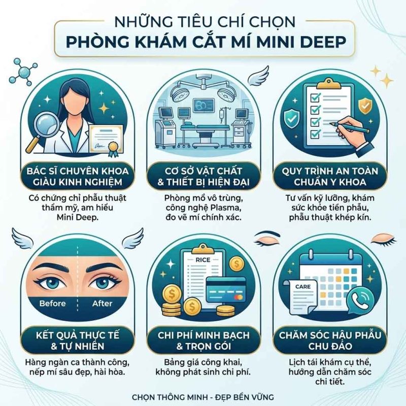 Những Tiêu Chí Chọn Phòng Khám Cắt Mí Mini Deep