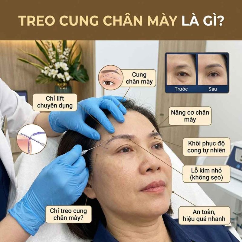 Treo cung chân mày là gì?