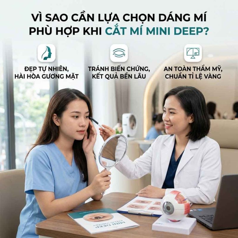 Dáng Mí Phù Hợp Khi Cắt Mí Mini Deep