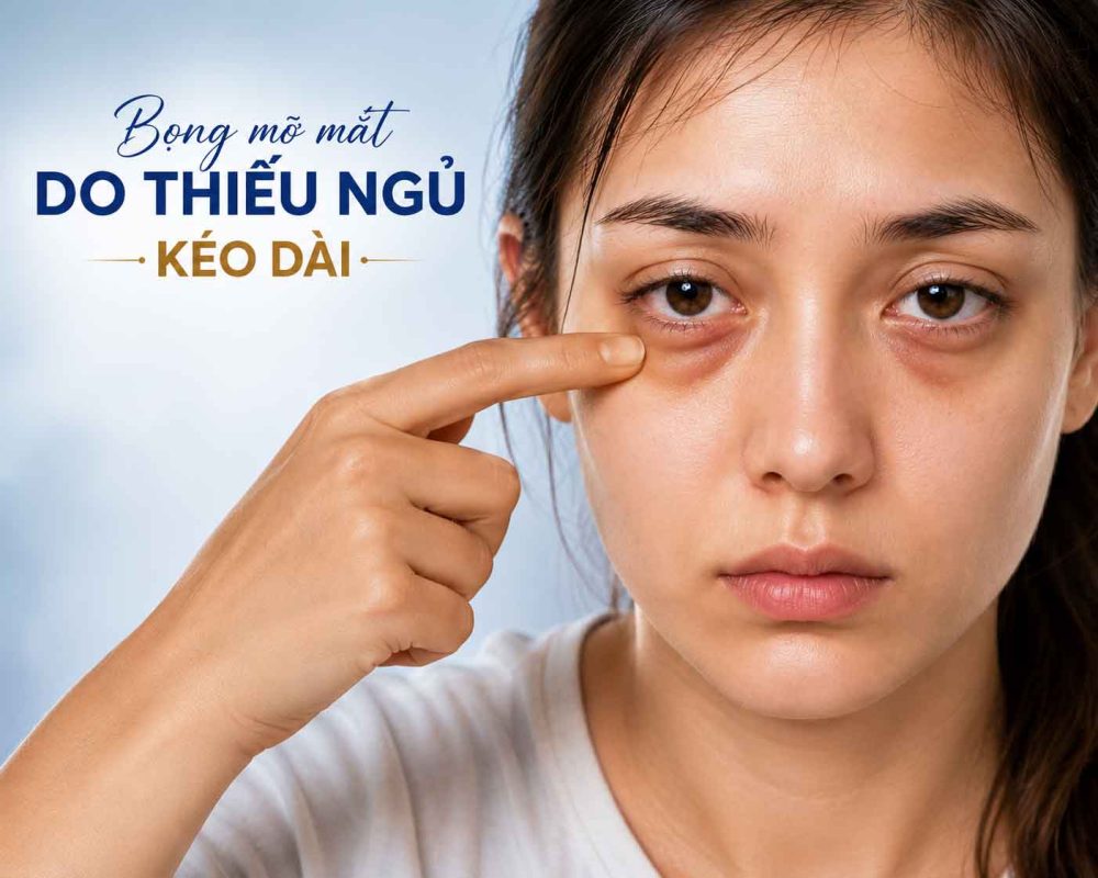 Bọng Mắt Có Tự Hết Không? Giải Đáp Từ Nguyên Nhân Đến Cách Khắc Phục Hiệu Quả Bọng mỡ mắt do thiếu ngủ kéo dài