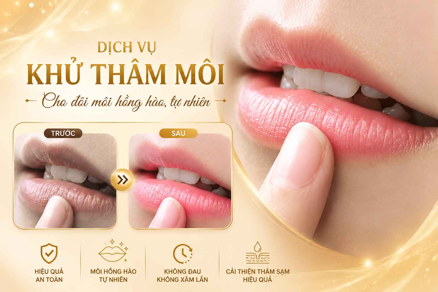 Khử thâm môi là gì tại WangSun Luxury