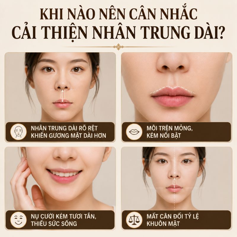 Nhân Trung Dài Có Thể Tự Cải Thiện Không? Các Cách Cải Thiện Hiện Nay Khi nào nên cân nhắc cải thiện nhân trung dài