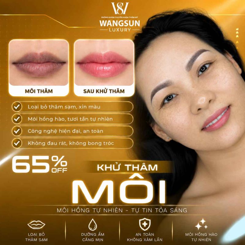 Khủ thâm môi