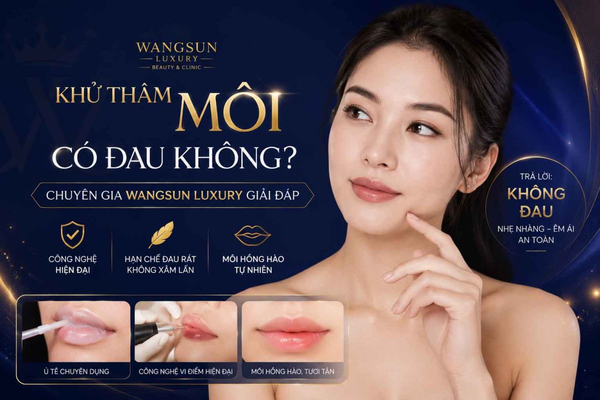 Khử Thâm Môi Có Đau Không? WangSun Luxury Giải Đáp Toàn Diện