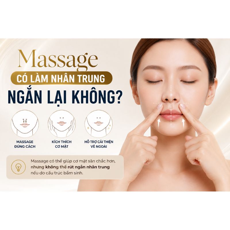 Nhân Trung Dài Có Thể Tự Cải Thiện Không? Các Cách Cải Thiện Hiện Nay Massage có làm nhân trung ngắn lại không