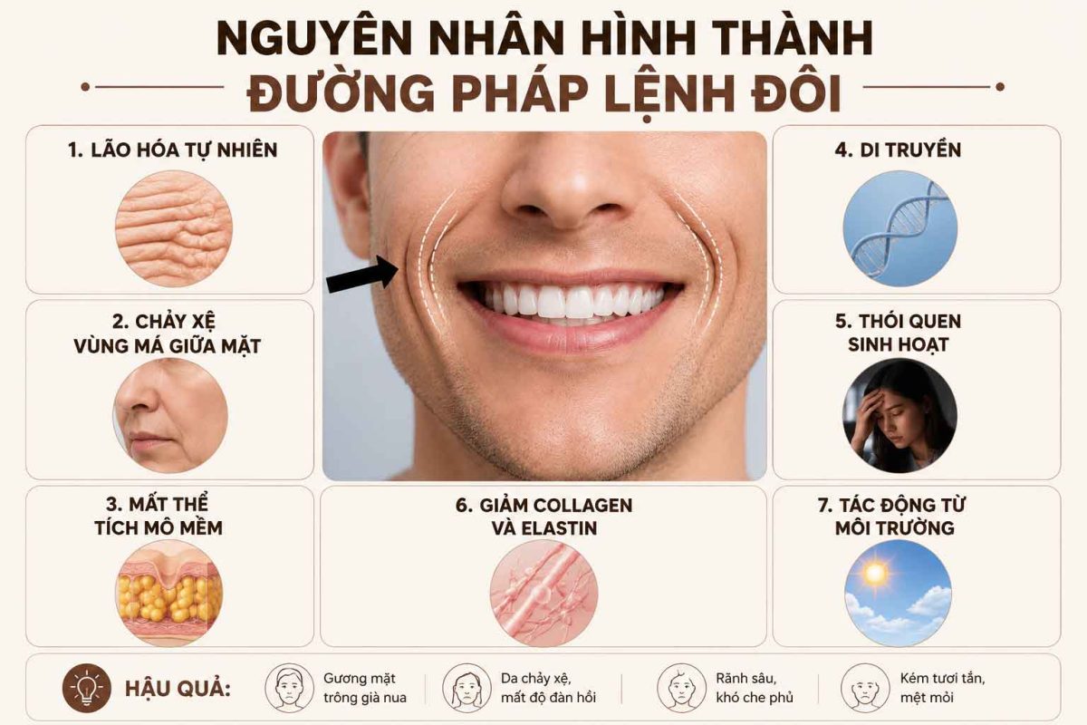 Đường Pháp Lệnh Đôi Là Gì? Nguyên Nhân Và Cách Cải Thiện Hiệu Quả Nguyên nhân hình thành đường pháp lệnh đôi