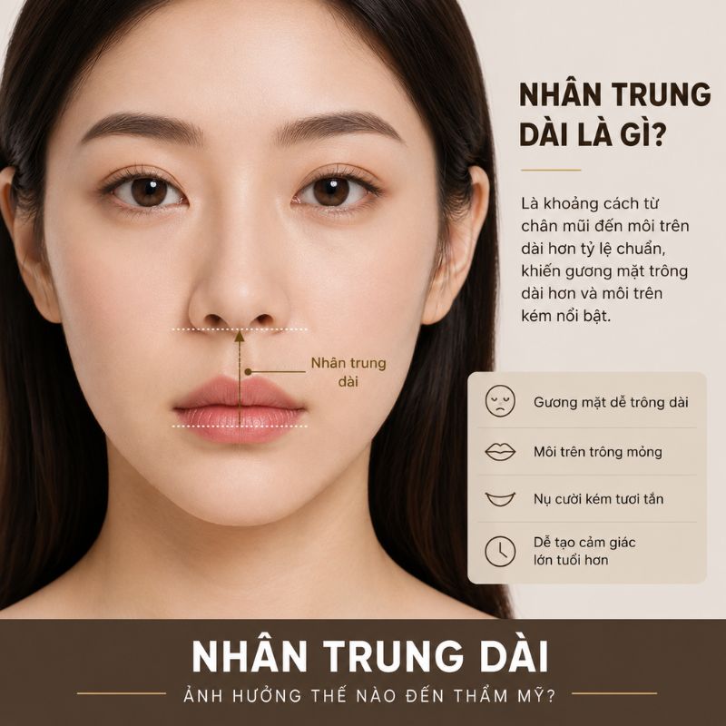 Nhân trung dài là gì