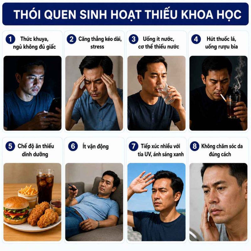 Thói quen sinh hoạt thiếu khoa học gây đường pháp lệnh