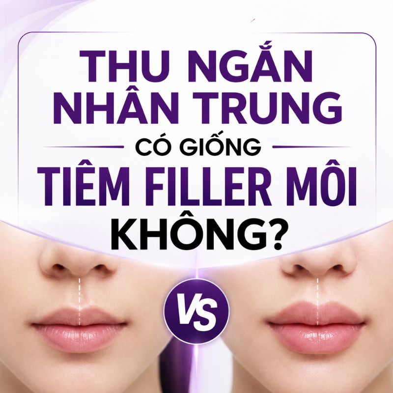 Thu Ngắn Nhân Trung Có Làm Môi Trên Dày Hơn Không? Giải Đáp Từ Bác Sĩ Thu ngắn nhân trung có giống tiêm filler không