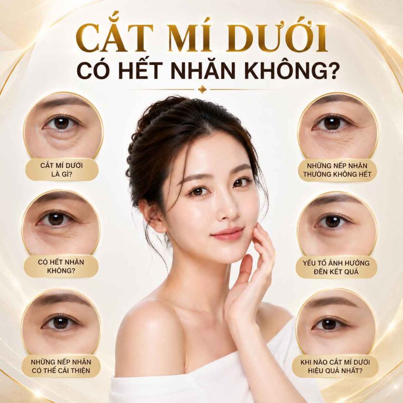 Cắt mí dưới có hết nhăn không