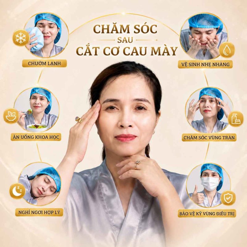 Chăm Sóc Sau Cắt Cơ Cau Mày: Hướng Dẫn Từng Giai Đoạn Giúp Hồi Phục Thuận Lợi