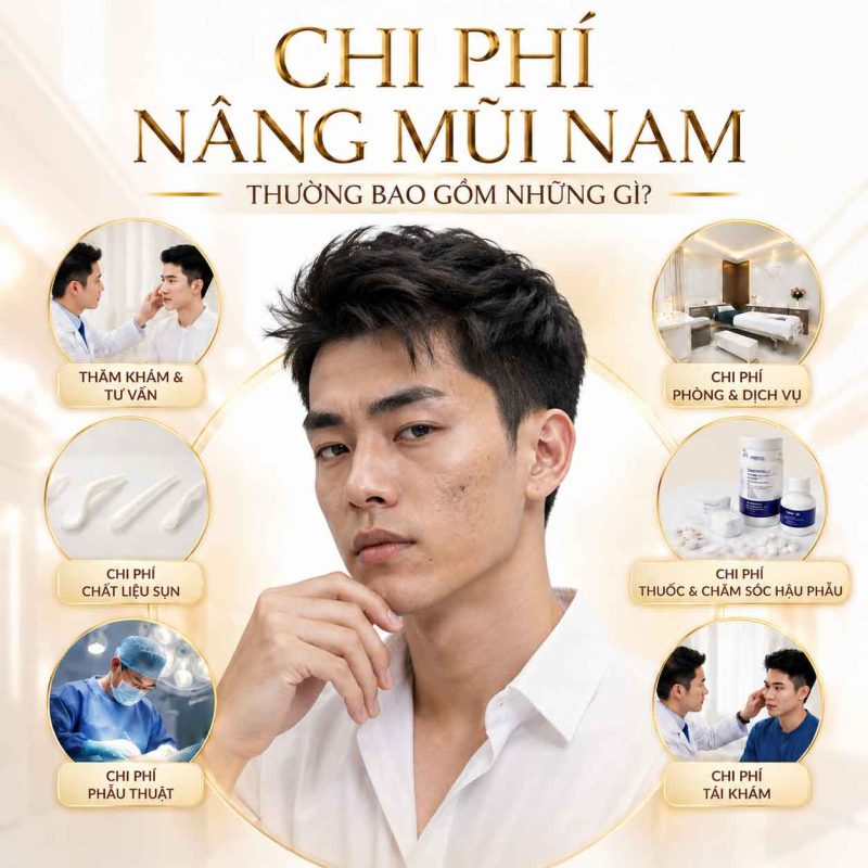 Chi phí nâng mũi nam bao gồm những gì