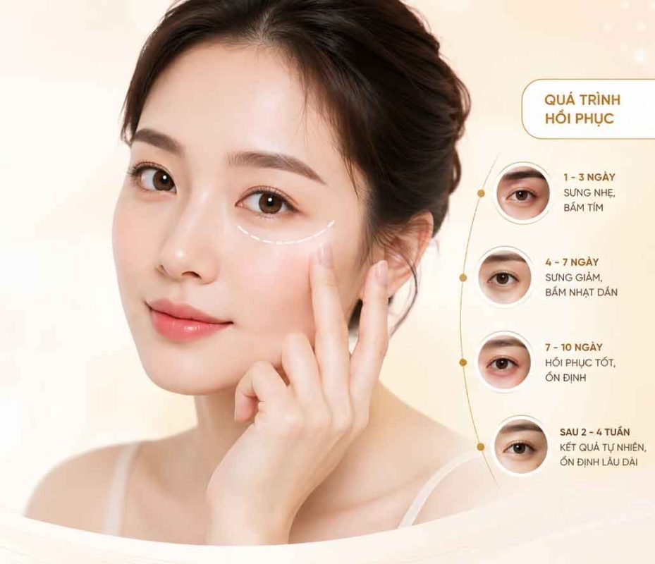 Lấy Mỡ Bọng Mắt Dưới Bao Lâu Thì Hồi Phục? Thời Gian Lành Thương Và Cách Chăm Sóc Sau Phẫu Thuật
