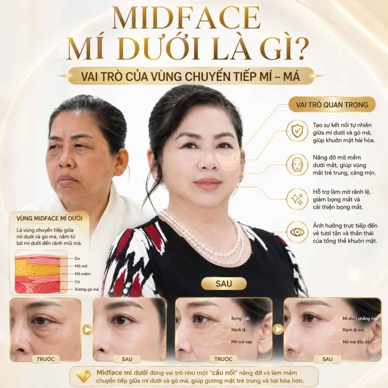 Midface mí dưới là gì
