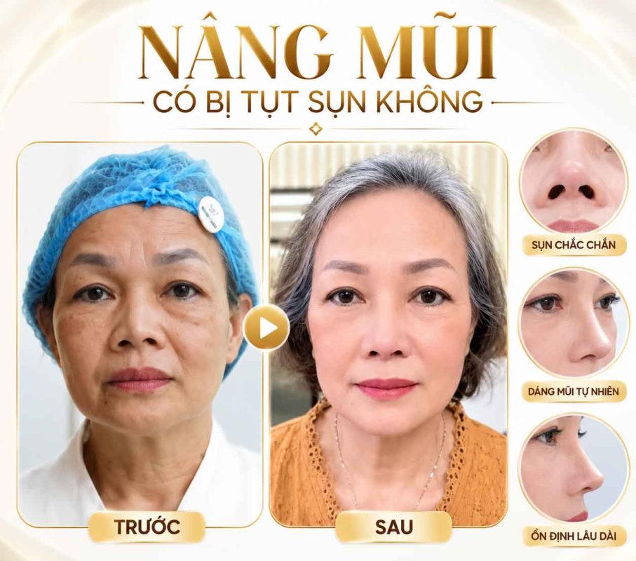 Nâng mũi có bị tụt sụn không