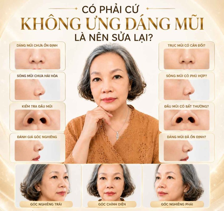 Có phải cứ không ứng dáng mũi là nên sửa lại