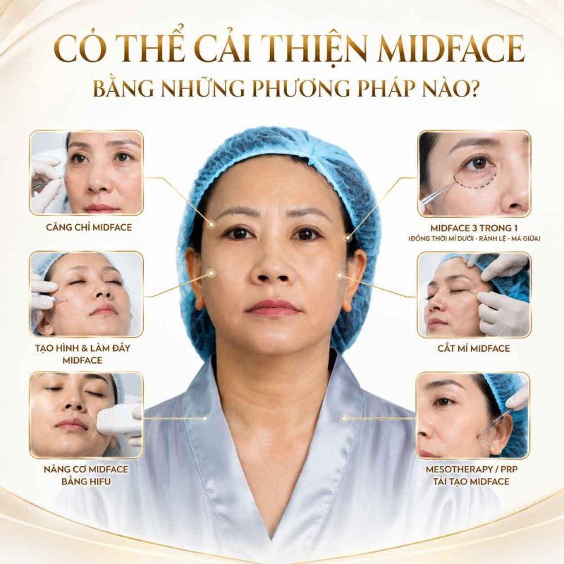Có thể cải thiện midface bằng những phương pháp nào