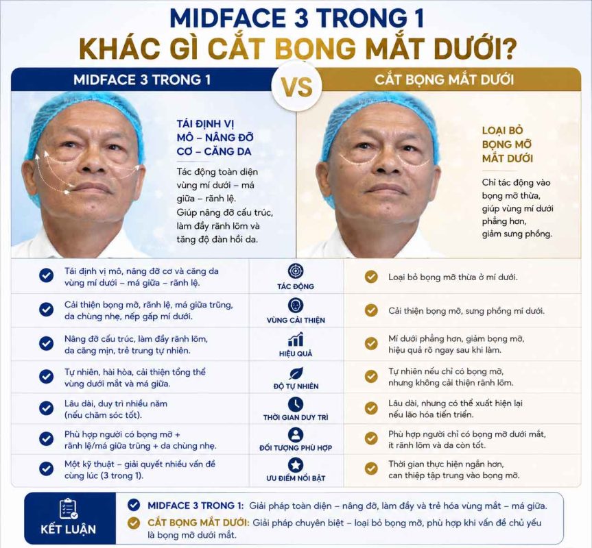 Midface 3 Trong 1 Khác Gì Cắt Bọng Mắt Dưới Midface 3 trong 1 khác gì cắt bọng mắt dưới