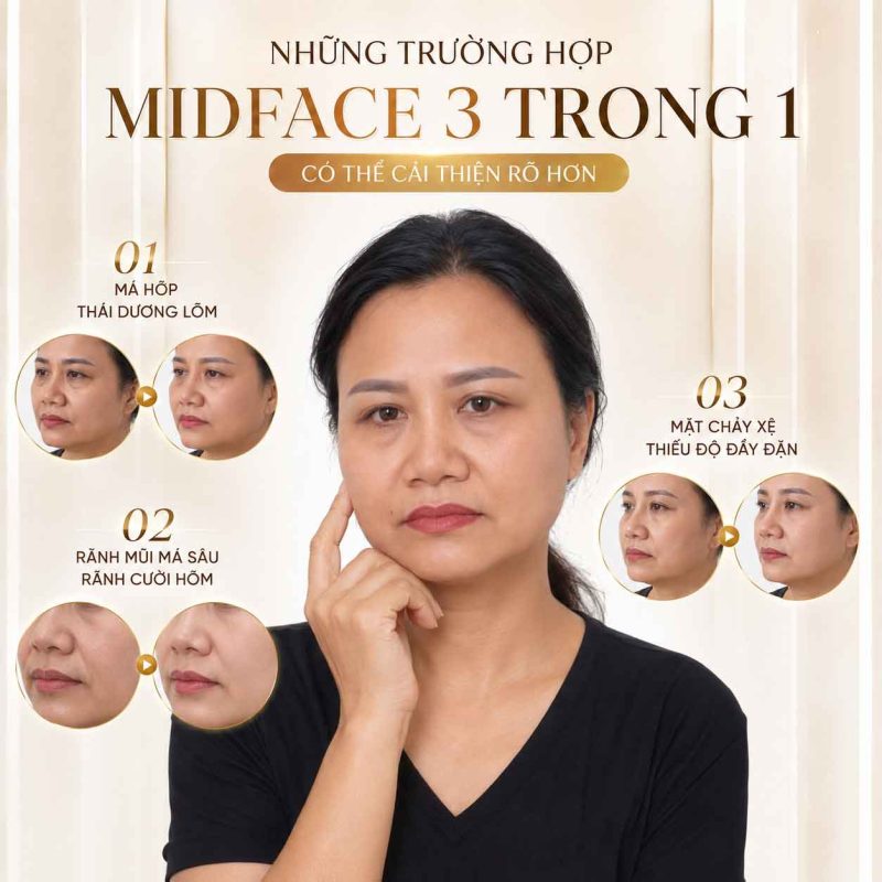 Những trường hợp midface 3 trong 1 có thể cải thiện