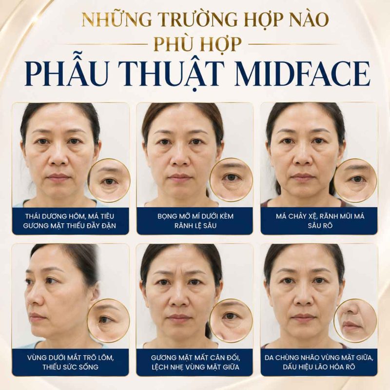 Phẫu Thuật Midface Là Gì? Có Giúp Cải Thiện Vùng Mắt Và Tầng Mặt Giữa Không? Những trường hợp nào phù hợp phẫu thuật midface