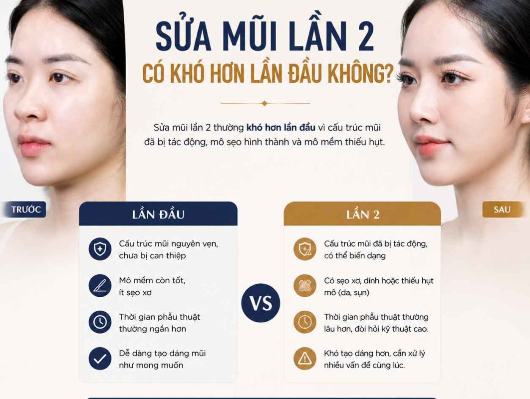 Đầu mũi đỏ có phải dấu hiệu sắp lộ sụn không Sửa mũi lần 2 có khó hơn lần nữa không
