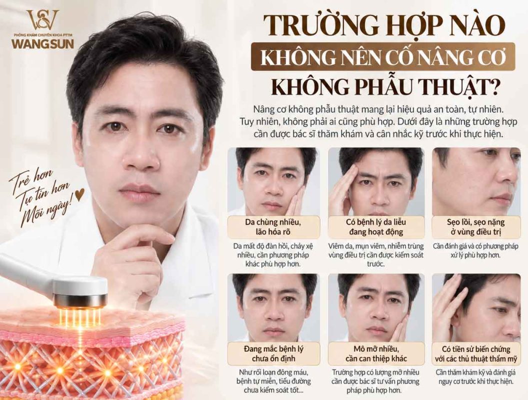 Nâng Cơ Nội Sinh Siêu Vi Điểm Không Phẫu Thuật Là Gì? Trường hợp nào không nên nâng cơ không phẫu thuật